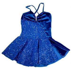 Art Stone Girl's Sequin Velour Dance Dress